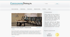 Desktop Screenshot of czestochowadzisiaj.pl